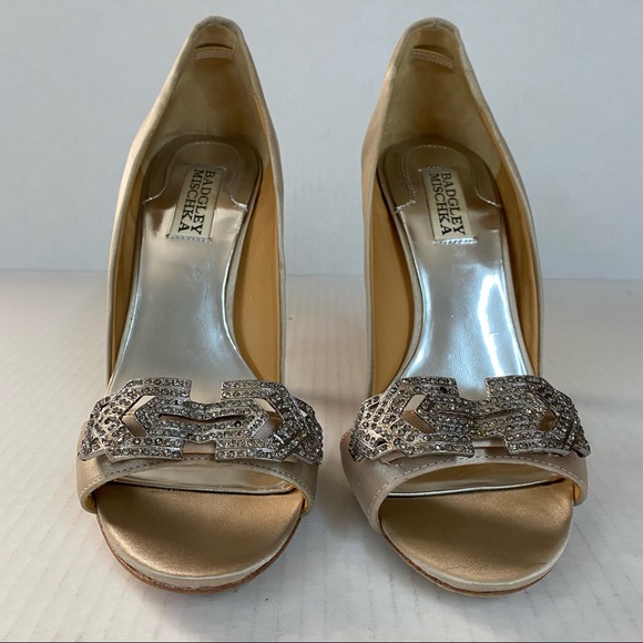 Badgley Mischka Art Deco Heels - Picture 6 of 16